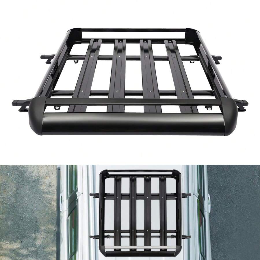 Futchoy Futchoy support de toit universel pour voiture plateau de panier en aluminium support de Rail de chargement de bagages