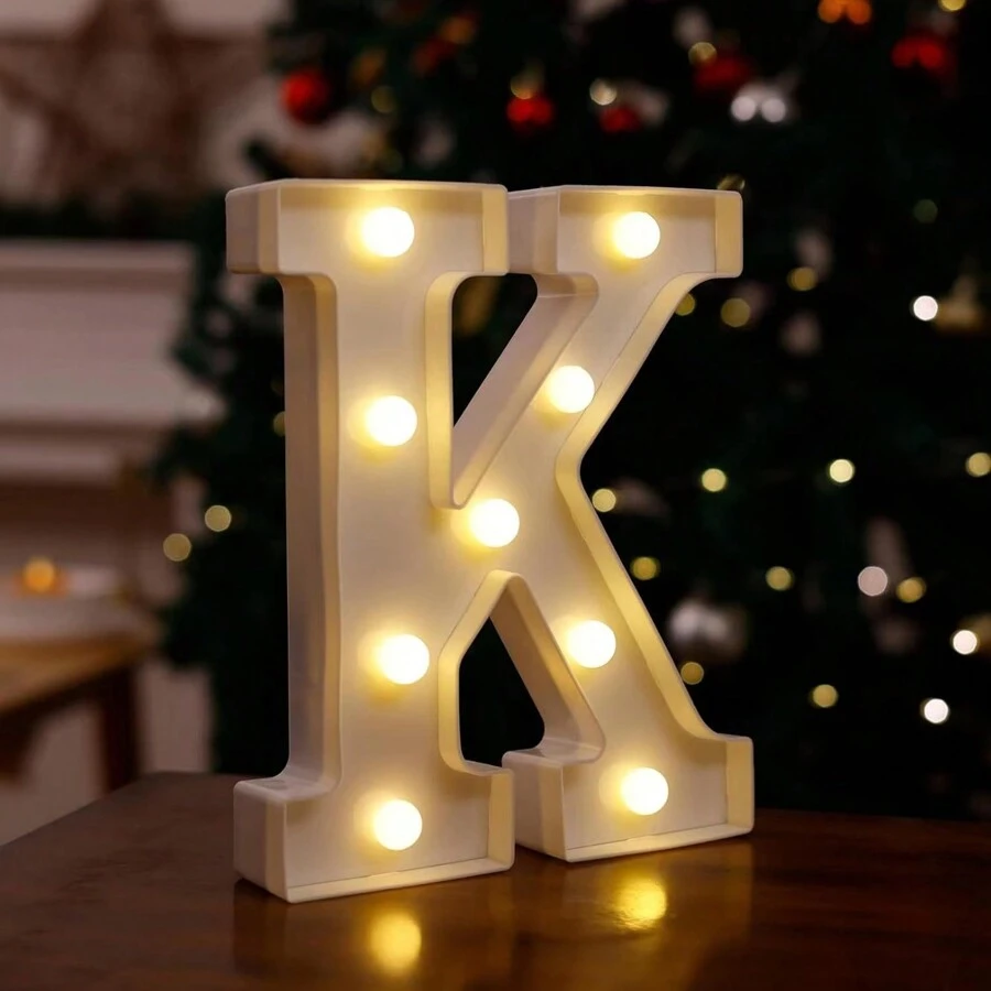 1PC Warm Light Letter Light, Table Decoration Light 8.3IN LED Light Up Horse Eye Letters, Battery Powered Decorative LED Letter Lights, 26 Letter Light Up Letters, Suitable For Wedding Birthday Party, Christmas Lights Or Home Bar Decoration Room Decoration Home Decor Wedding Decoration