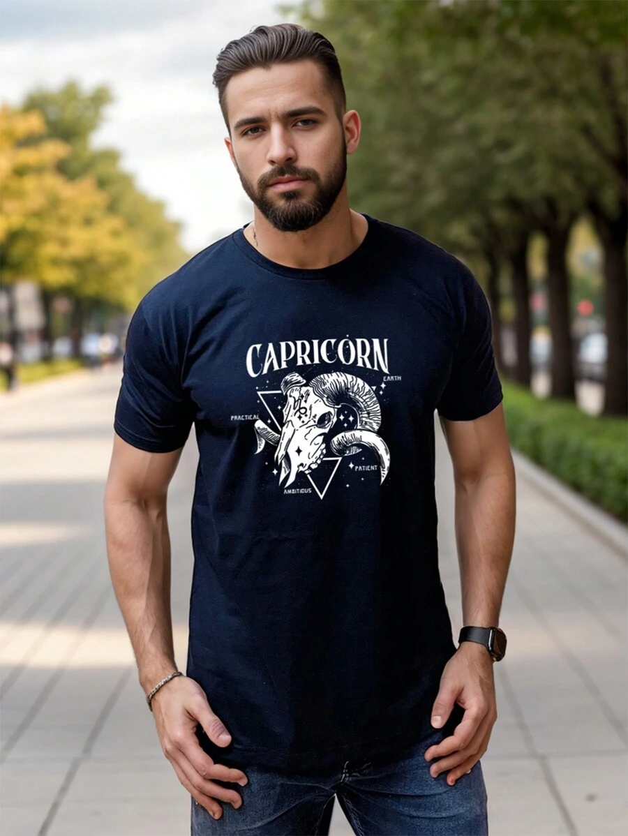 Camiseta Signo De Capricórnio 100% Algodão - Unissex