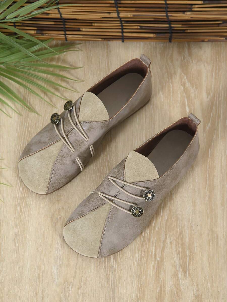 Women's Flat Comfortable Casual Slip-On Soft Bottom Oxford Shoes