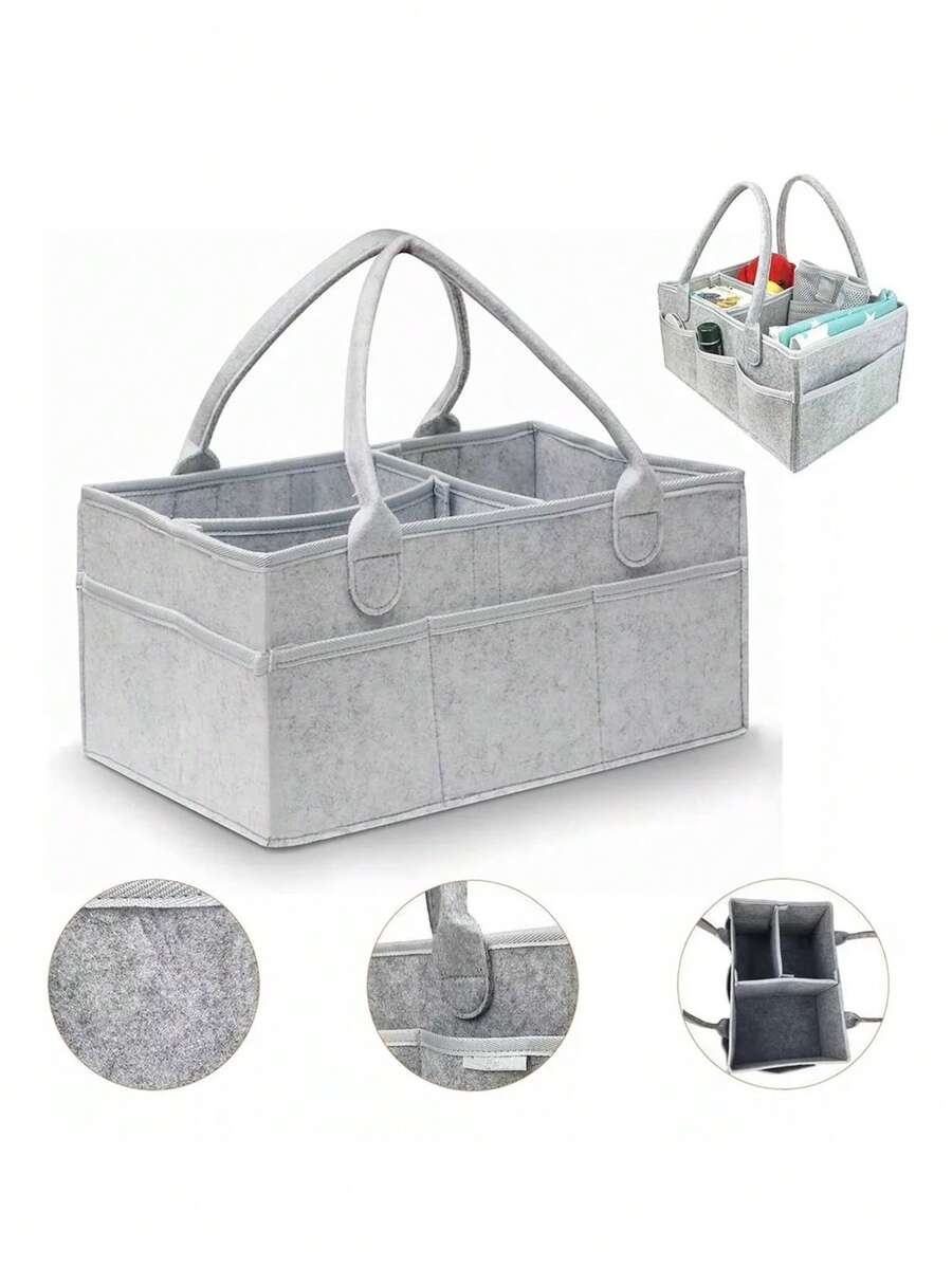 Organizador De Pañales Fieltro Portátil Bolsa Juguetes