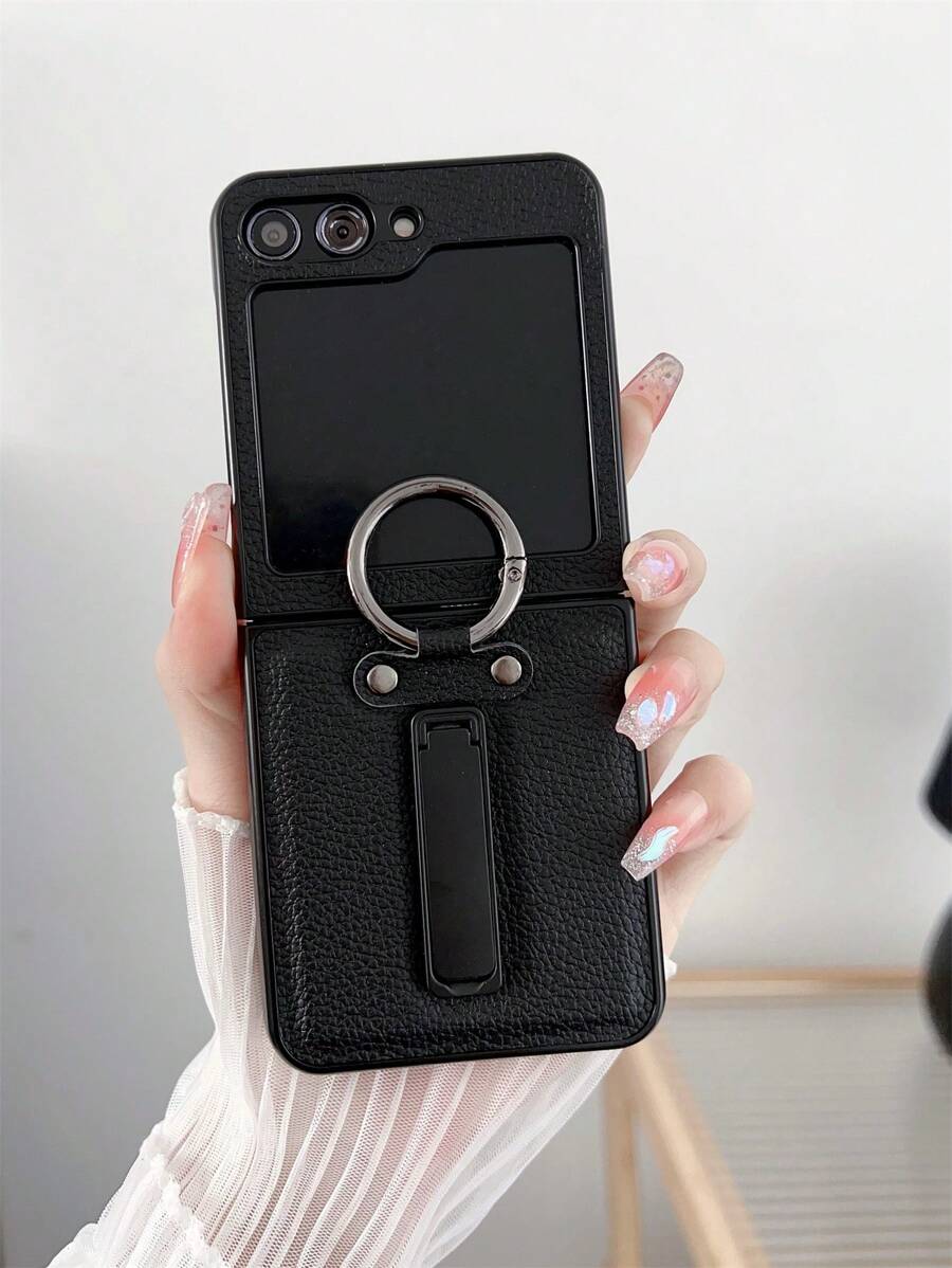 Folding PU Litchi Grain Fashionable Highly Attractive Cell Phone Case