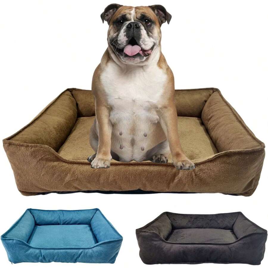 Cama Caminha Luxo Cachorro Gato De Suede Com Fundo Impermeável Anti Friagem 60 X 50cm