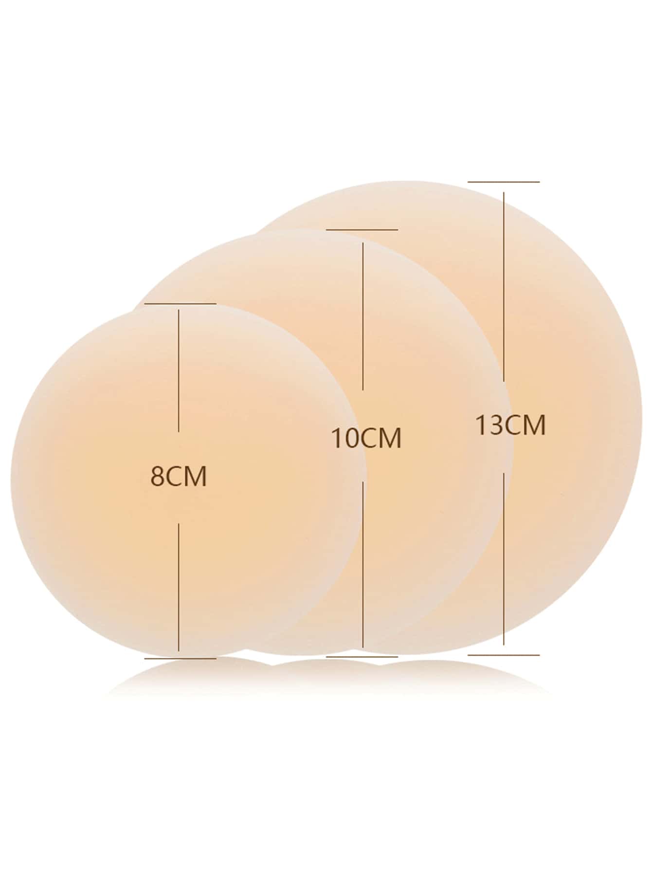 1 Paio Di Copri Capezzoli Riutilizzabili, Dimensioni 8 cm/10 cm/13 cm, Adatti Per Varie Occasioni
