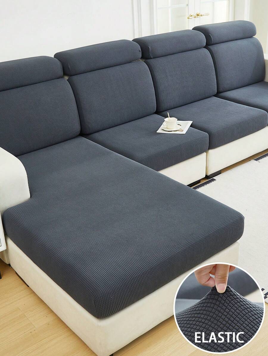 1PC Jacquard Velvet Sofa Cushion Cover Living Room Elastic Sofa Cover Pet Anti-Dirty Removable Sofa Protective Cover Home Decoration Cushion Cover