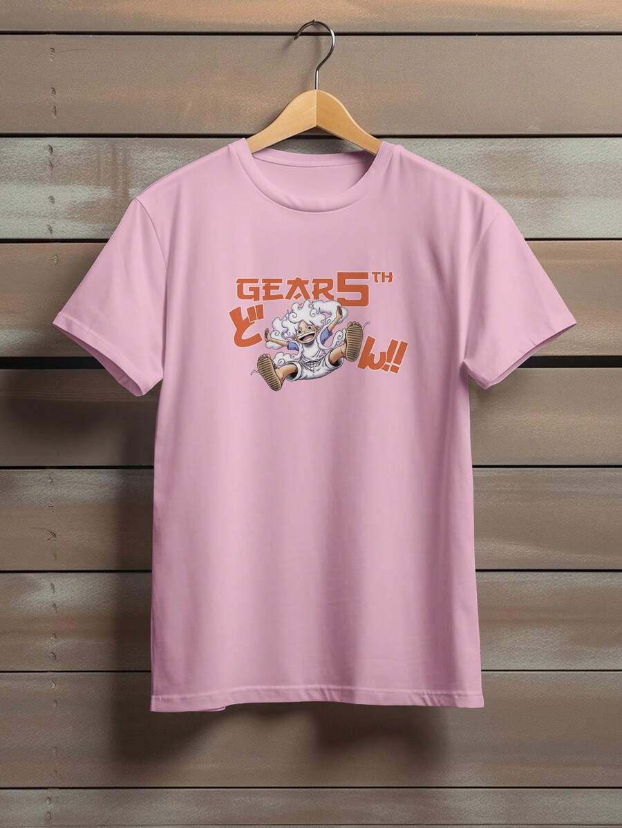 FLUXOGEEK Camiseta Camisa de Algodão Anime Piece Mangá Gear 5 Luffy Ref 1374 FLUXOGEEK