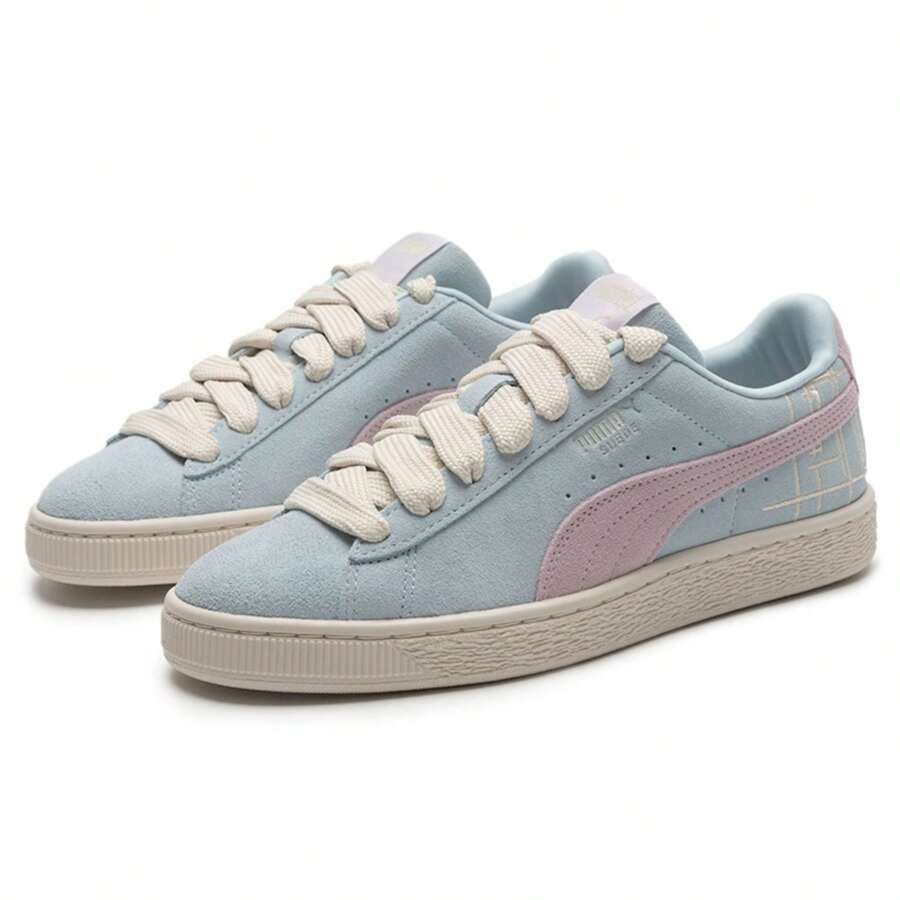 Puma Unisex Suede Splicing Retro Low-Top Casual Sports Canvas Sneakers