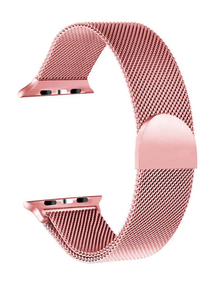 1 pieza Correa deportiva clásica de metal malla compatible con Apple Watch de 45 mm Ultra2 49 mm, 38 mm, 40 mm, 41 mm, 42 mm, 44 mm, 46 mm, pulseras milanesas compatibles con Apple Watch Series SE 10 9 8 7 6 5 4 3 2 1, accesorios para Apple Watch