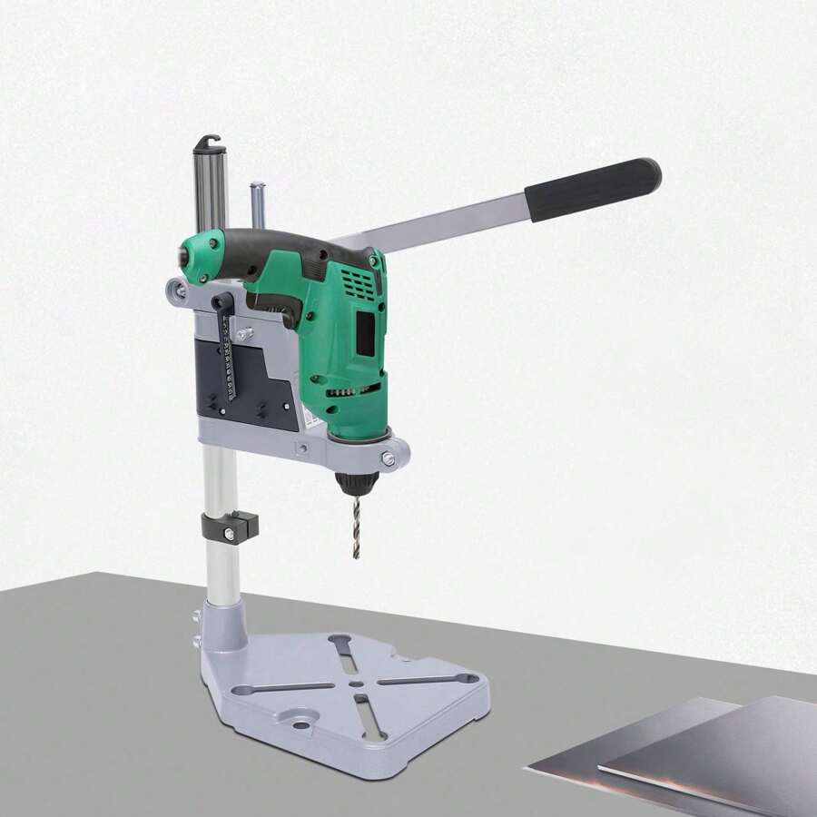 OUKANING Adjustable Hand Drill Press Bench Stand DIY Workbench Pillar Clamp Drilling Tool Floor Drill Press Stand Table For Drill Workbench Repair Tool Clamp For Drilling Collet,Drill Press Table