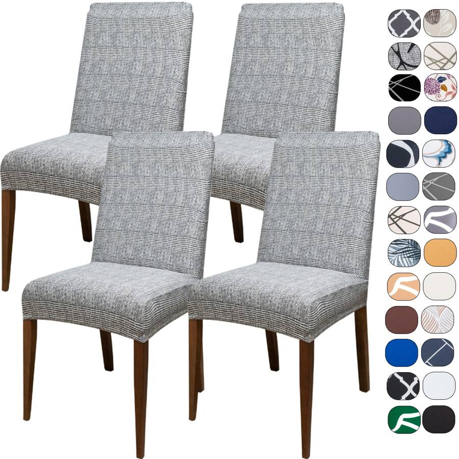 Kit 4 Capas de Cadeira Sala de Jantar Spandex Importado