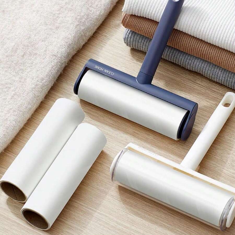 1Pc Portable Tearable Adhesive Lint Roller, Clothing Pet Hair Removal Roller For Dust And Hair Removal