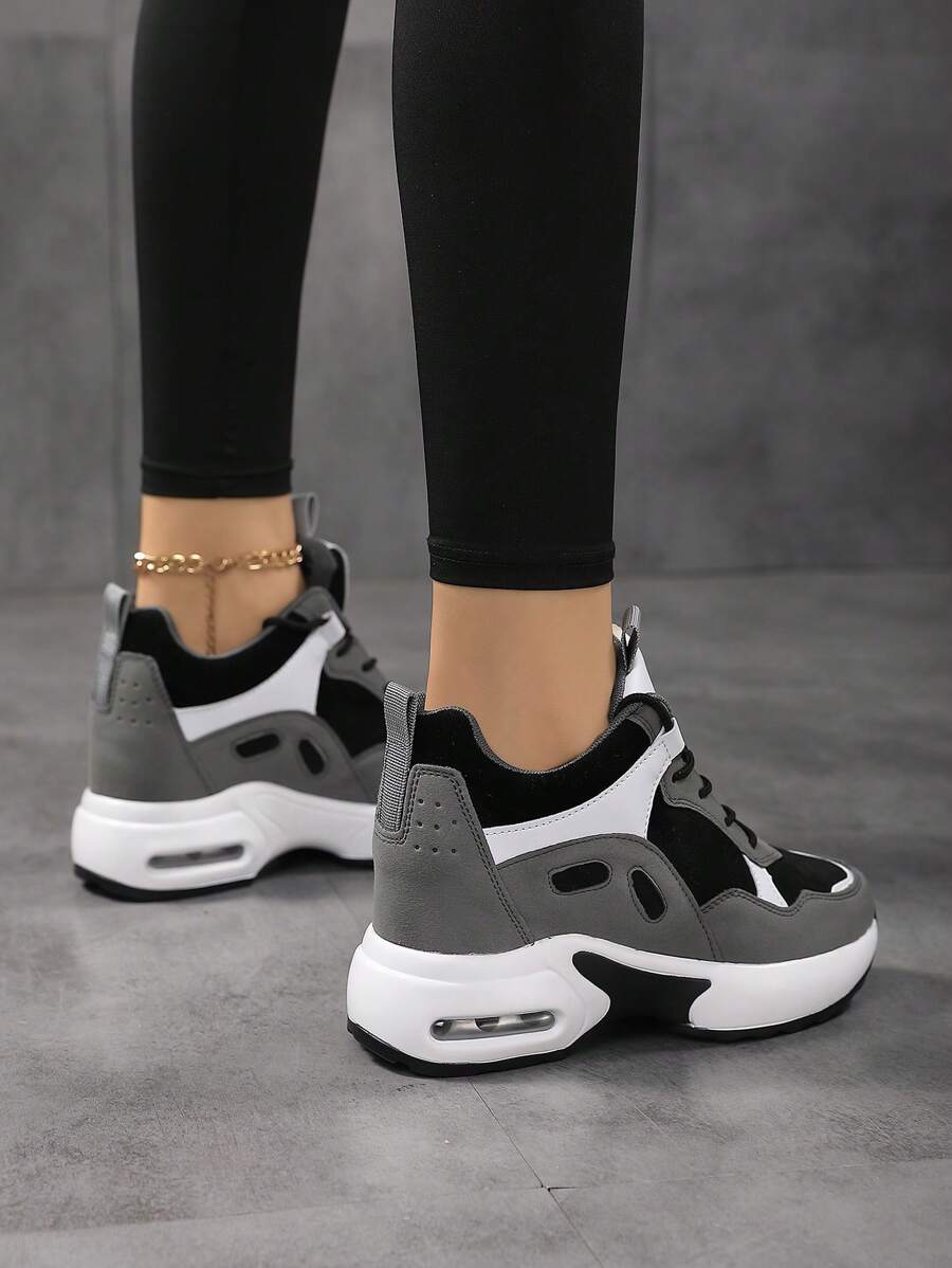 Women's Running Shoes, Comfortable Breathable Mesh Shock-Absorbing Multi-Purpose Inner Height Shoe