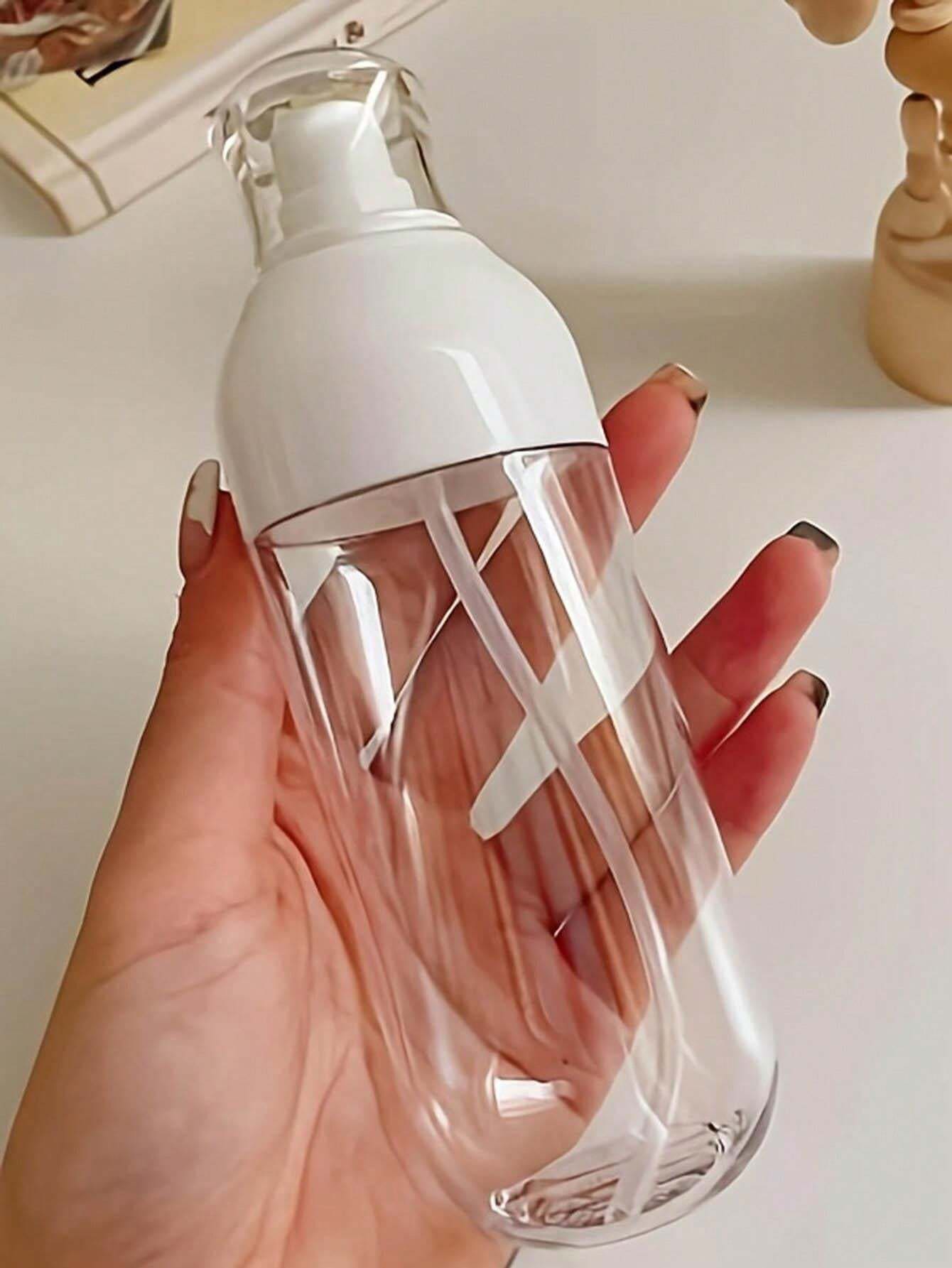 50ml/150ml Cute Little White, Pressing Spray Bottle, Emulsion Bottle, Travel Portable Set Spray Bottle Makeup Skin Care Products Facial Spray Vacuum Small Empty Bottle Suitable For Home And Outdoor Travel. Christmas Present