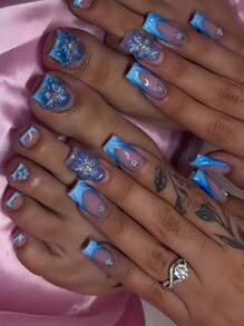 Winter blauw
