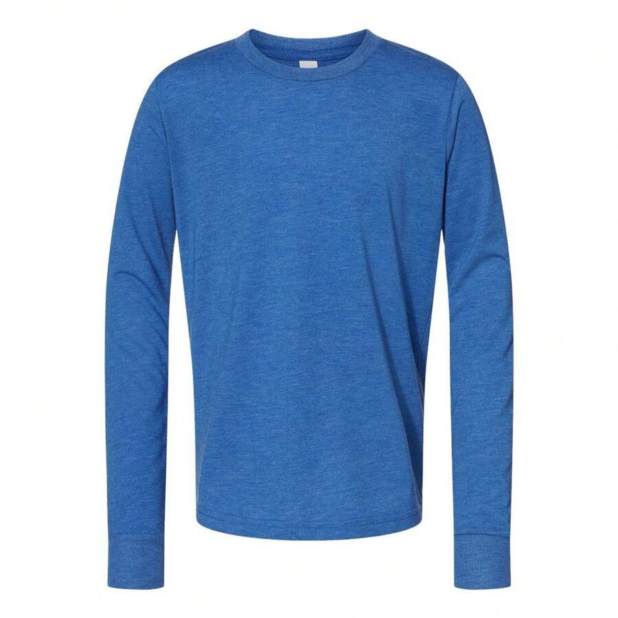 BELLA + CANVAS Youth Triblend Long Sleeve Tee - 50% Cotton/25% Polyester - (SA12121)