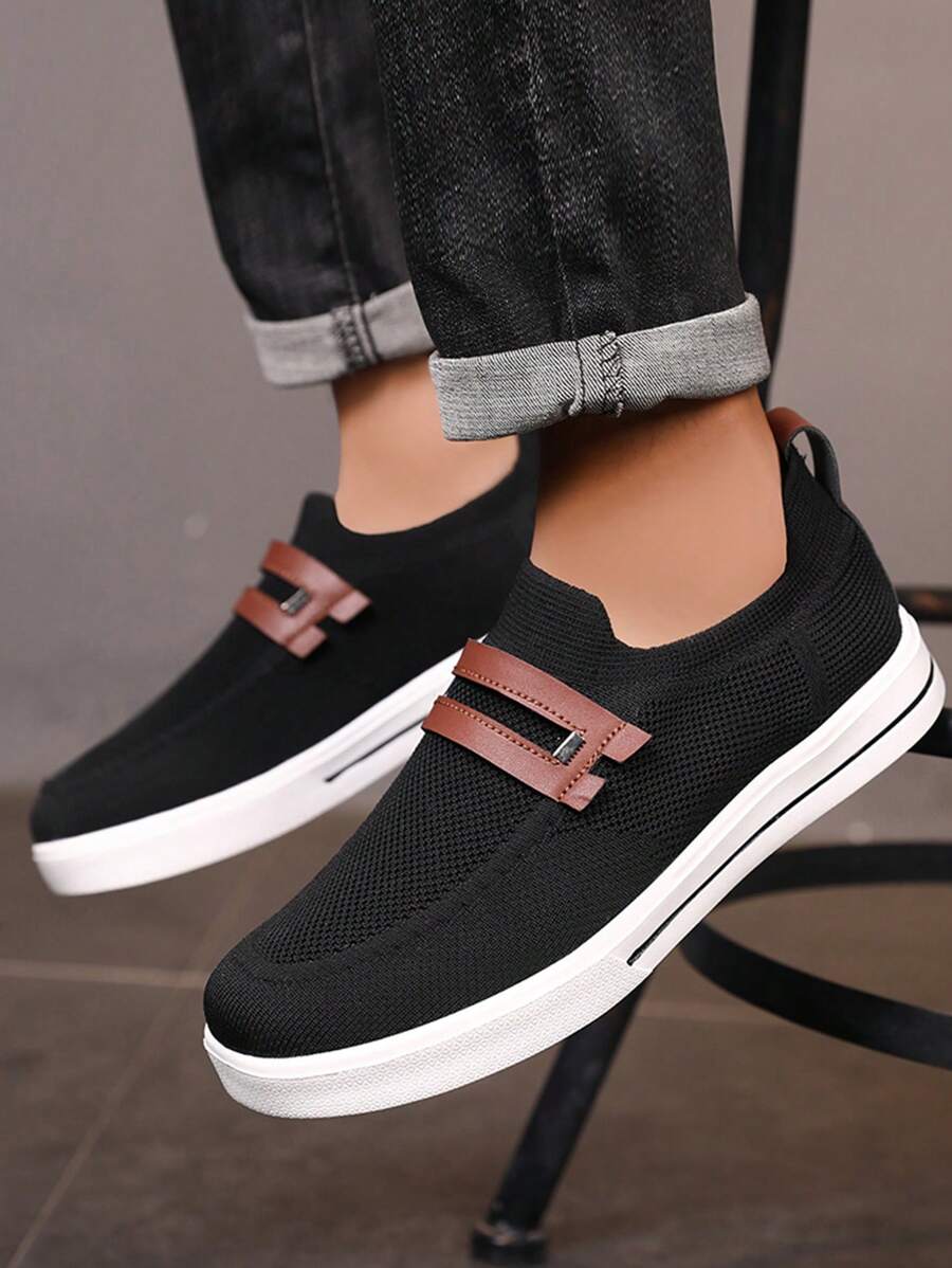 New Men Sports Shoes, Comfortable Lightweight Breathable Casual Slip-On Loafers, Size 39-46