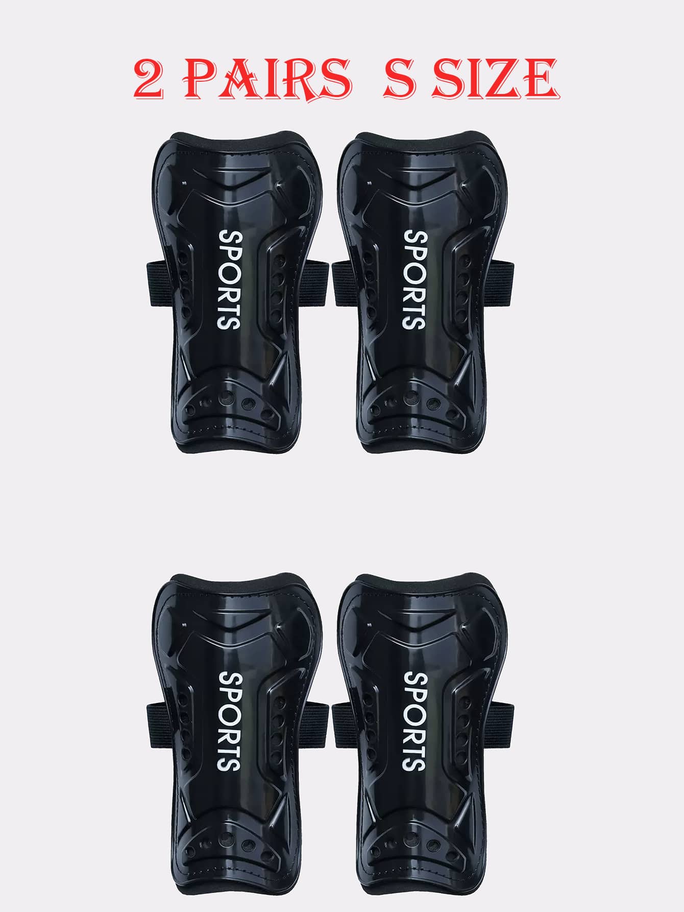 2 Pairs S Size Children & Teen Professional Football/Cycling Leg Protector, Shin Guard, Football Socks, Leg Pads, Leg Support