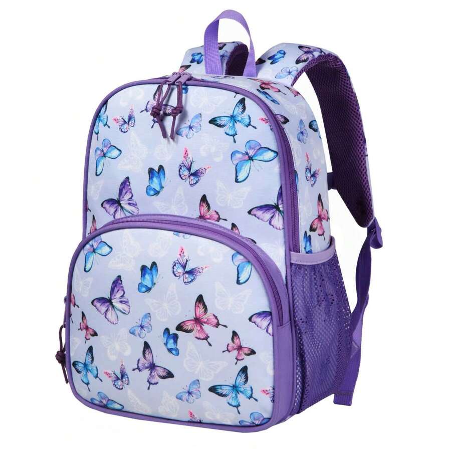 1 PCS Sac à dos mignon pour enfants, joli sac à dos hydrofuge pour enfants d'âge préscolaire, garçons, crèche, sac à dos pour filles avec sangle de poitrine, papillon, sac à dos, parfait pour l'extérieur, les voyages et la rentrée scolaire, la salle de classe