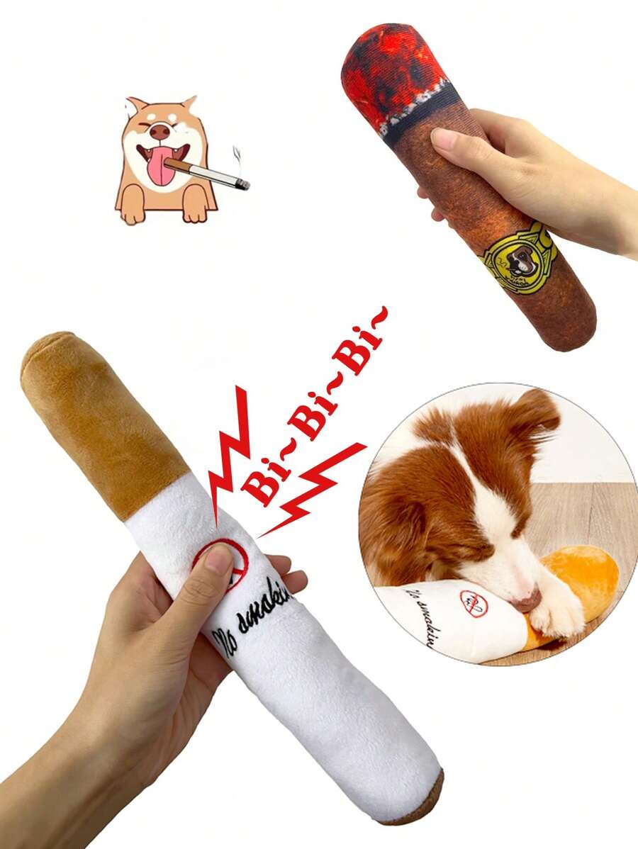 2 Stücke/Set Knautschspielzeug für Haustiere, lustiges Plüschhundespielzeug, süßes Hundegeburtstagsgeschenk, Hundenagespielzeug, Haustierspielzeug für kleine, mittlere und große Hunde