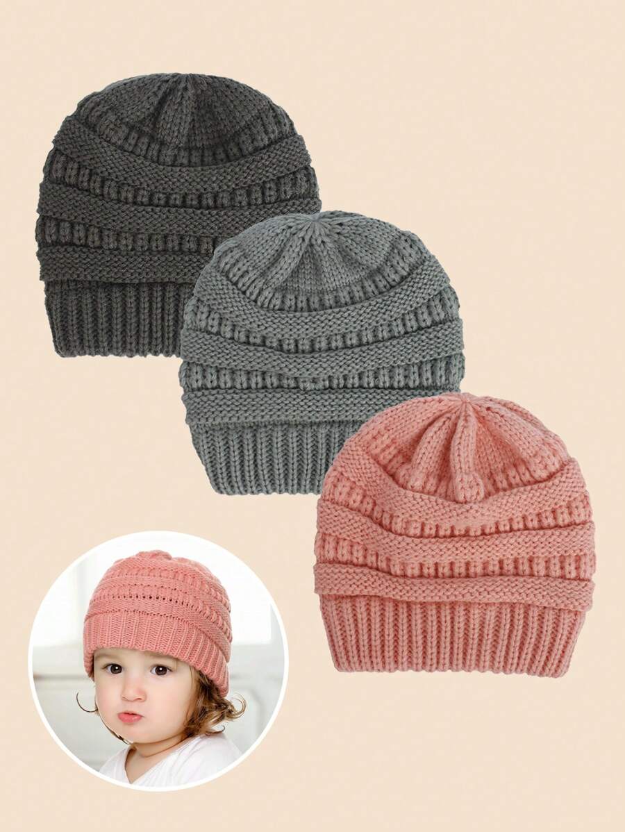 1 szt. Unisexowa czapka beanie dla dzieci w wieku 1-3 lat, ciepła na jesień/zimę