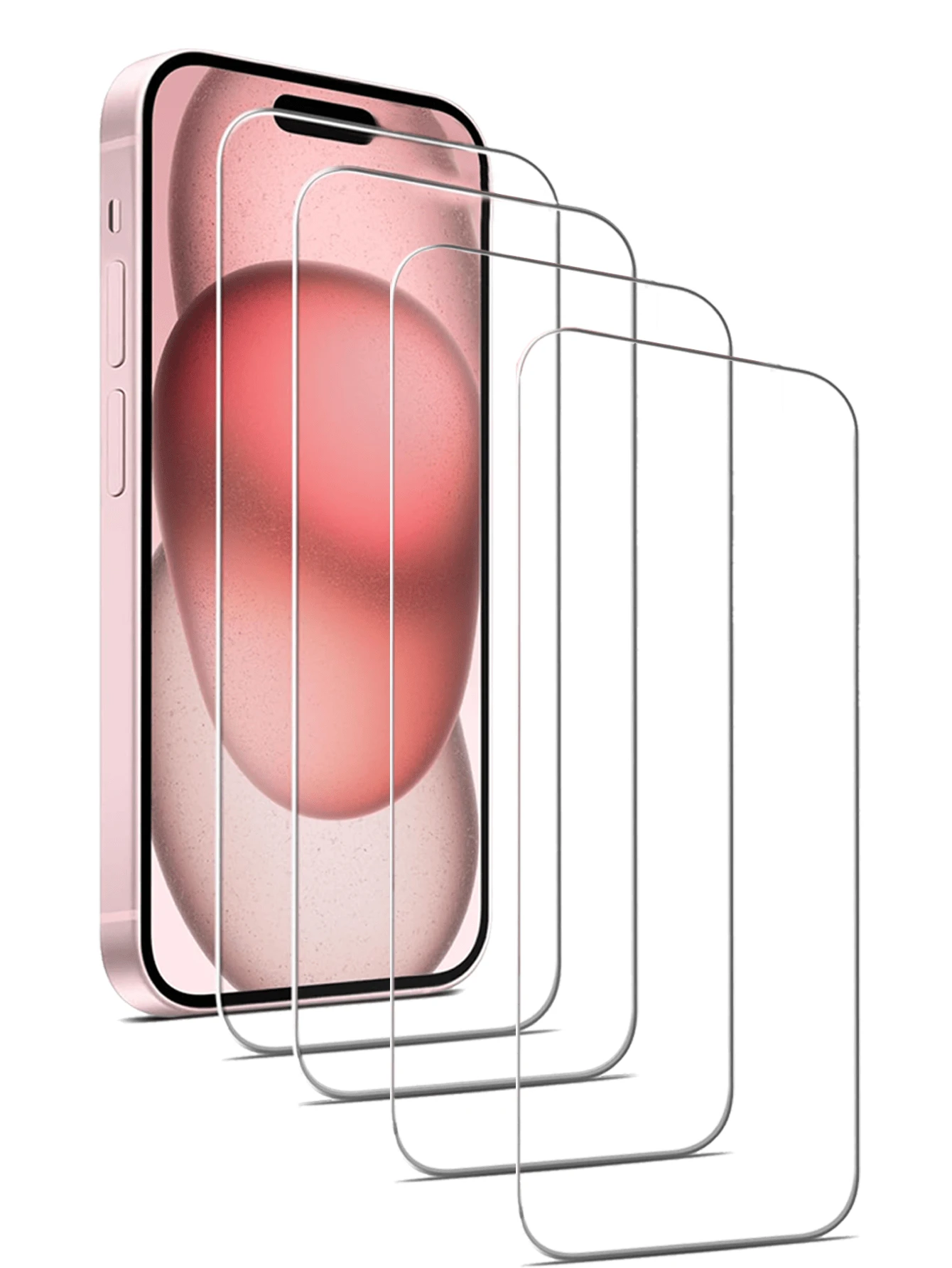 4pcs High Definition Tempered Glass Screen Protectors Compatible With IPhone 16/IPhone 16 Pro/IPhone 16 Plus/IPhone 16 Pro Max/15/14/IPhone 13/12/IPhone 11/XS/6/7/8 Plus/Se2/Se3 Gift For Birthday, Family, Friends Phone Screen Protector, Phone Accessories
