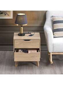 2-layer drawer-Oak color