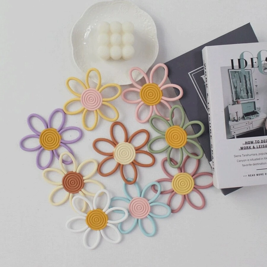 1 pièce Jouet de dentition en silicone pour bébé, Forme de fleur, Facile à nettoyer et à stériliser à haute température, Convient à une utilisation quotidienne