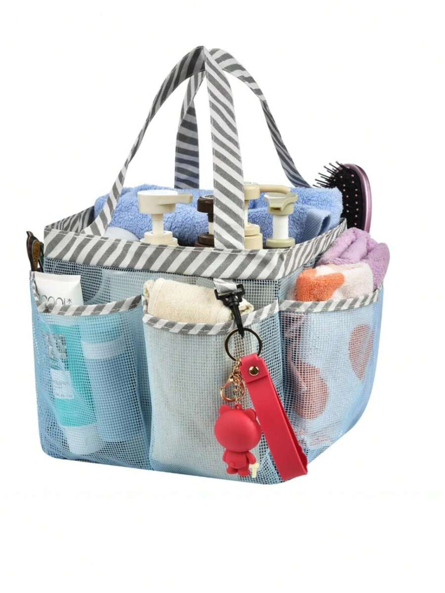 Mesh Storage Bag Handbag Multi-Functional Organizer Bag, Beach & Swimming Pool Shower Mesh Tote