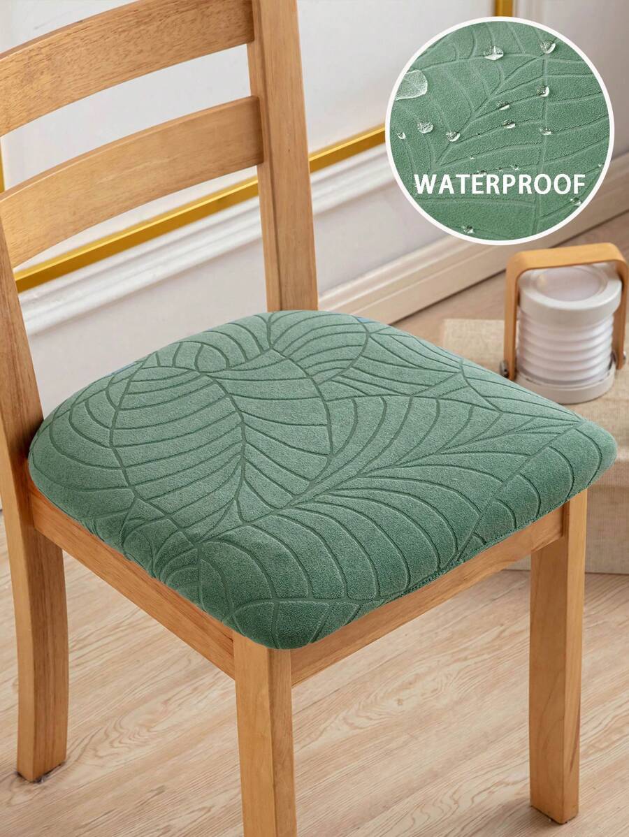 1pc Waterproof Damask Chair Cover For Dining Room