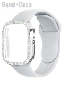 Light Grey Strap + Silver Case