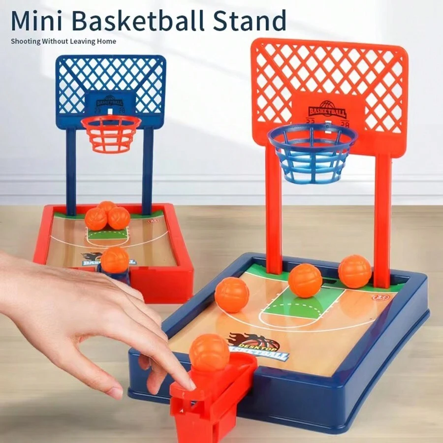 Juego de Baloncesto de Escritorio Miniatura. Juego de mesa portátil de viaje u oficina para interiores o exteriores. Juguete deportivo divertido o regalo, regalos para niños, juguetes, juegos de interior, juguetes para niños al aire libre, juegos educativos, air hockey
