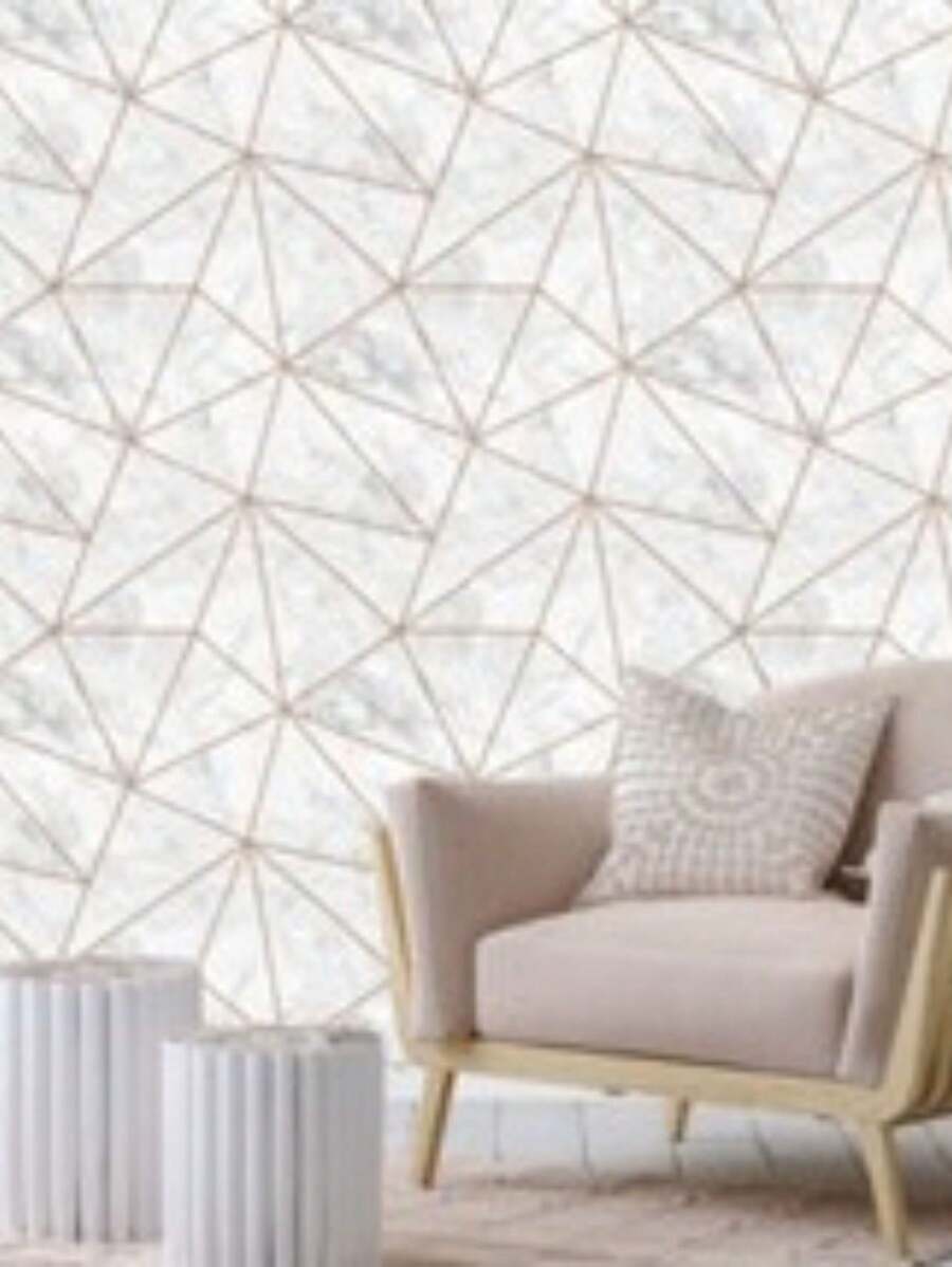 5 metros - Rolo de papel de parede clássico para decoração.