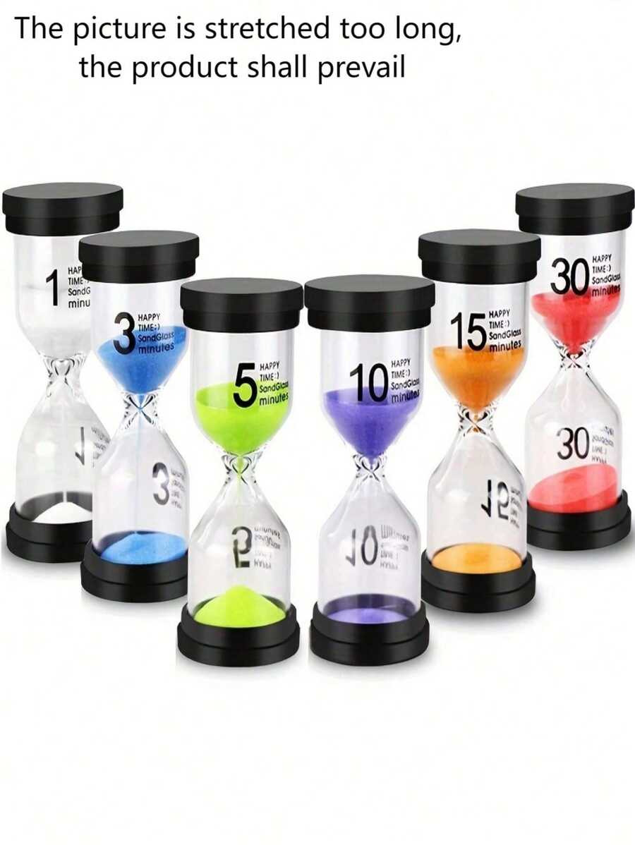 1 /6 Color Hourglass Hourglass Timer 1 Minute /3 Minutes /5 Minutes /10 Minutes /15 Minutes /30 Minutes Game Classroom Home Office Sandclock Timer (Color Random).The Picture Is Stretched Too Long, The Product Shall Prevail,There Is A Color Difference, The Specific Subject To The Receipt Of Physical Prevail