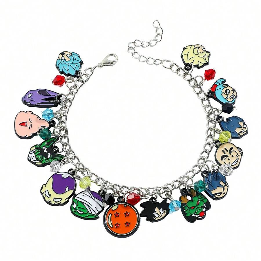 1 pieza Brazalete de personalizado con Dragon Ball, personaje de anime El Rey Mono Saiyan de súper sangre caliente, adecuado para uso diario