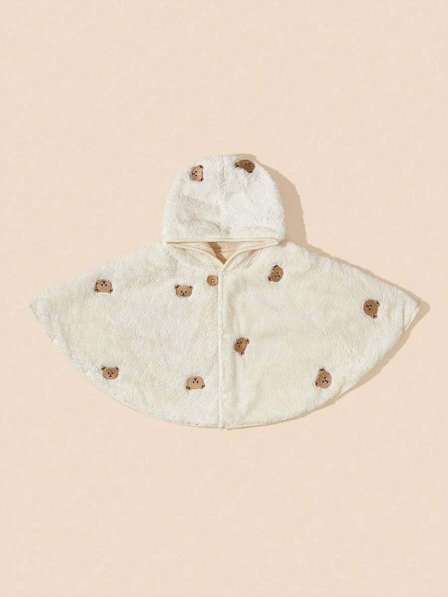 1pc Baby Cape Cloak, Newborn Outdoor Windproof Blanket Shawl, Fashionable Children Warm Wrap, Autumn/
