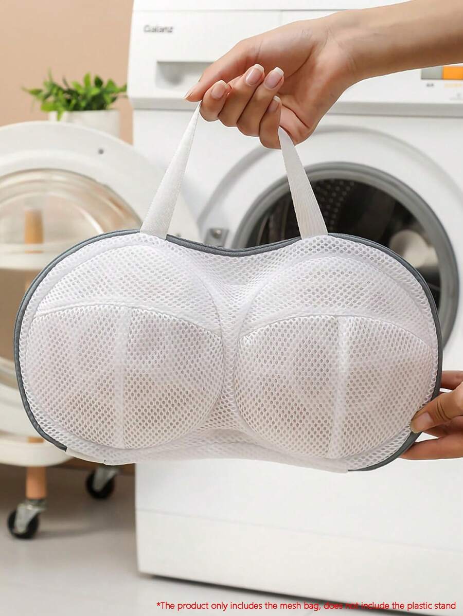 2/1 pieza Bolsa de lavado para sostenes, adecuada para sostenes pequeños, bolsa de red de lavandería protectora para ropa delicada en la lavadora, se ajusta a la talla A/B, color aleatorio. Vestidos, pantalones, zapatos, vaqueros, botas, faldas