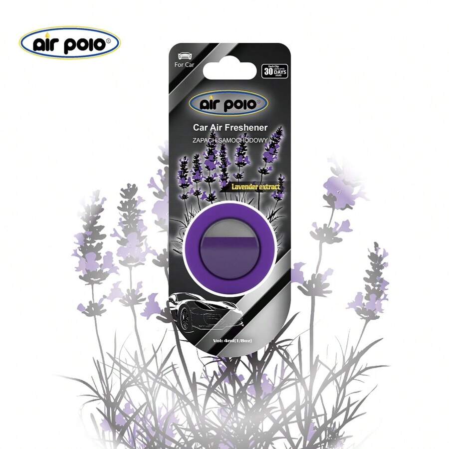 Diffusore di profumo da auto Air Polo da 4 ml, dura a 30 giorni, decorazione a molletta per bocchette, deodorante per auto unisex, senza alcool, elimina gli odori, accessorio diffusore purificatore d'aria per auto