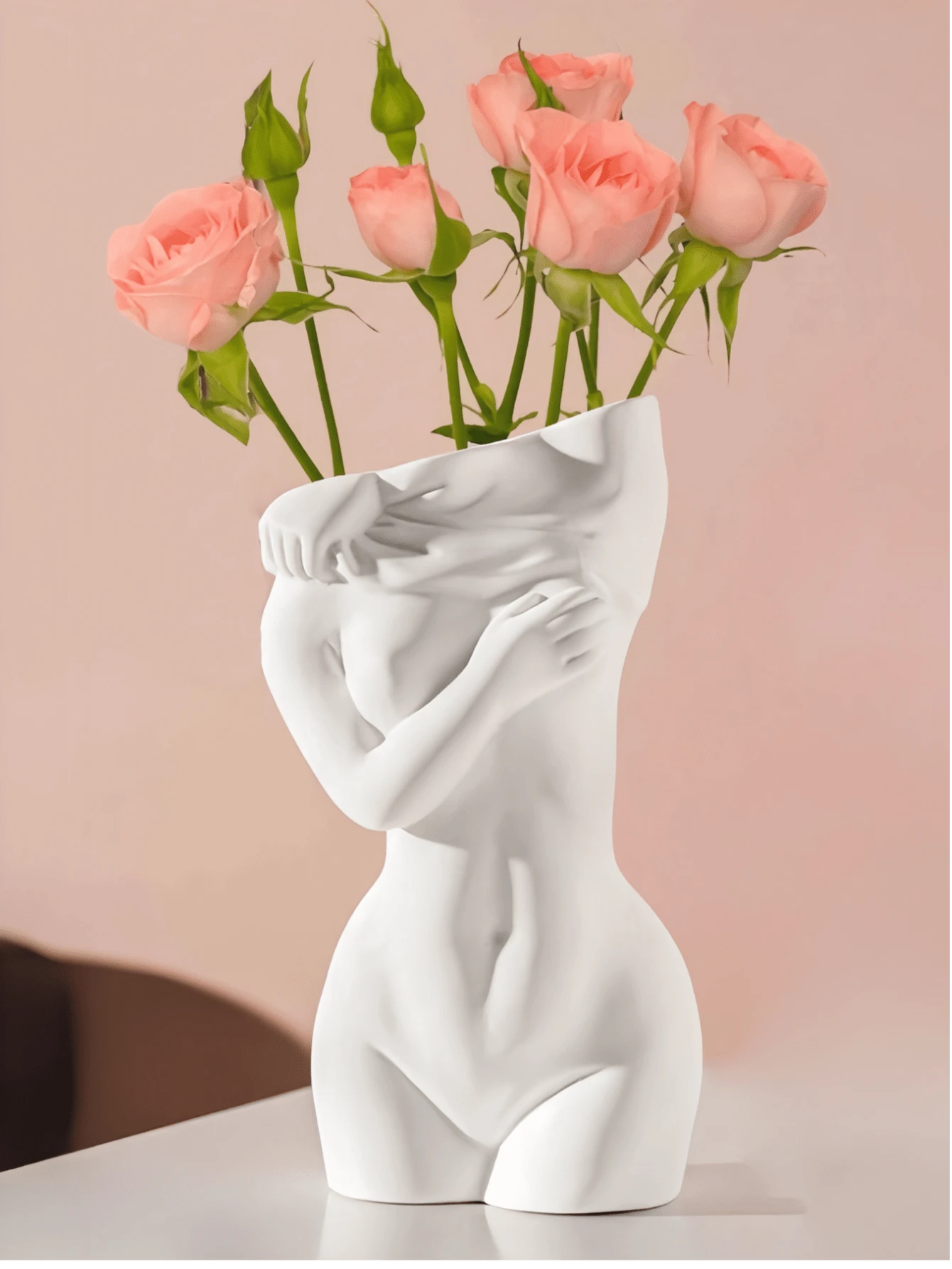 2 Kinds Of Vase Decorations, Ornaments, Creative Figure Design Flower Vase, Suitable For Room Decor,Home Decor,Wall Decor,Birthday Decoration,Bathroom Decor,Office Decor,House Decore,Living Room Decor,Hotel,Restaurant Tabletop And Entrance Decoration,TV Decor.The Best Gift For Halloween,Christmas,Wedding,Birthday,Party,Festivals,Wedding.Suitable For Decoration For Desktops,Cabinets,Fireplaces,Corridors,Tables,Shelves,Coffee Table