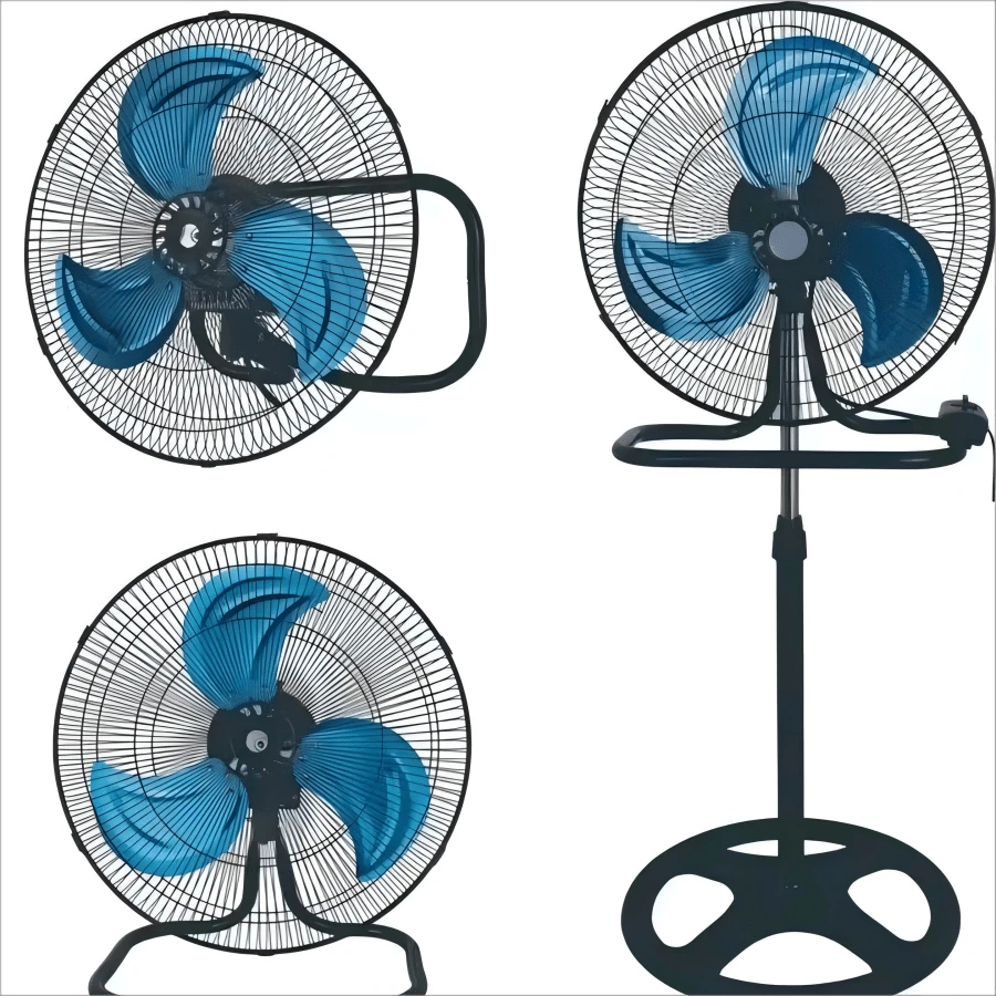 Ventilador 3 En 1 Con 3 Aspas Metálicas 18 Pulgadas De Diámetro Resistente