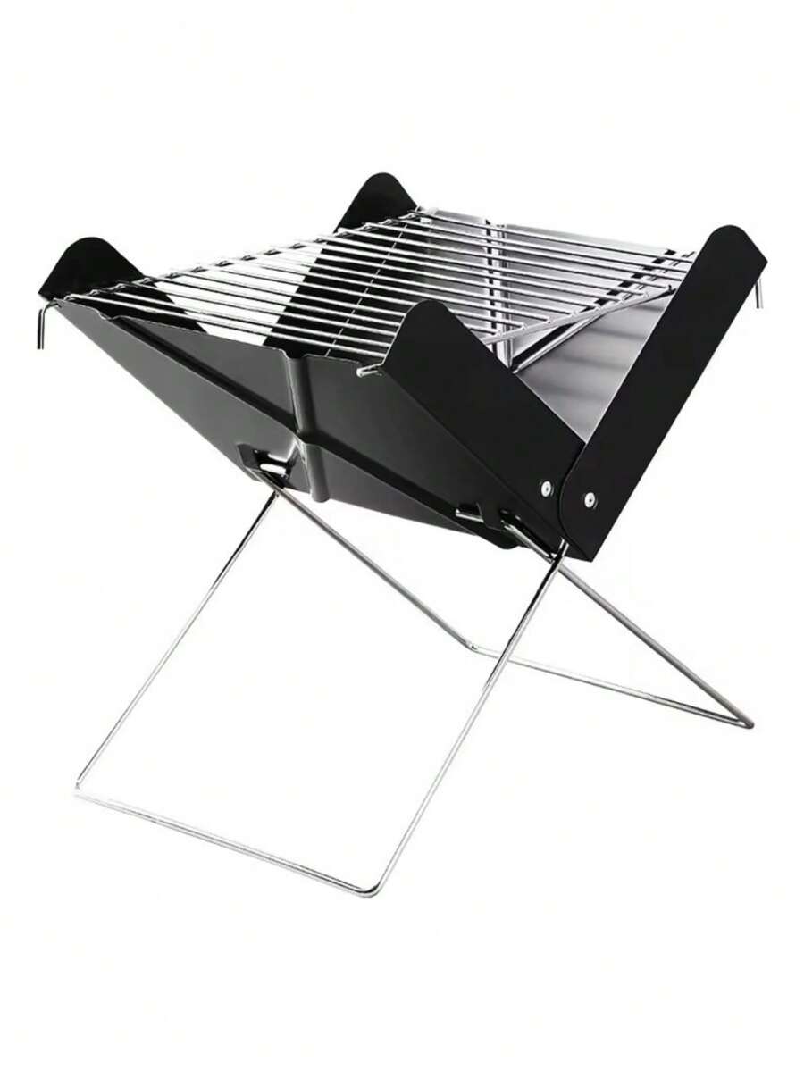 Churrasqueira Portátil Dobravel Camping Desmontavel Aço Inox