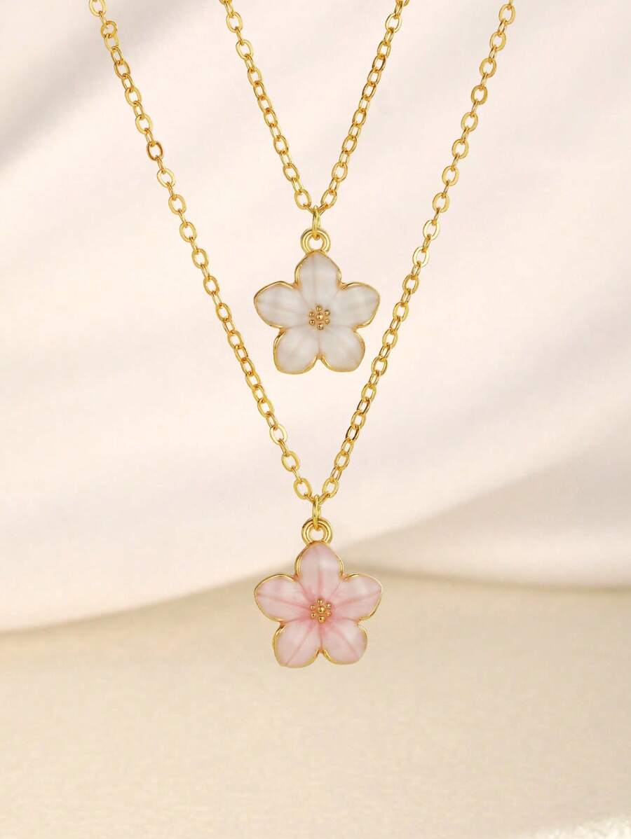 3 colores Collar de cadena de clavícula de mujer con colgante de cruz versátil y dulce, apto para fiesta, cita, playa, vacaciones y uso diario