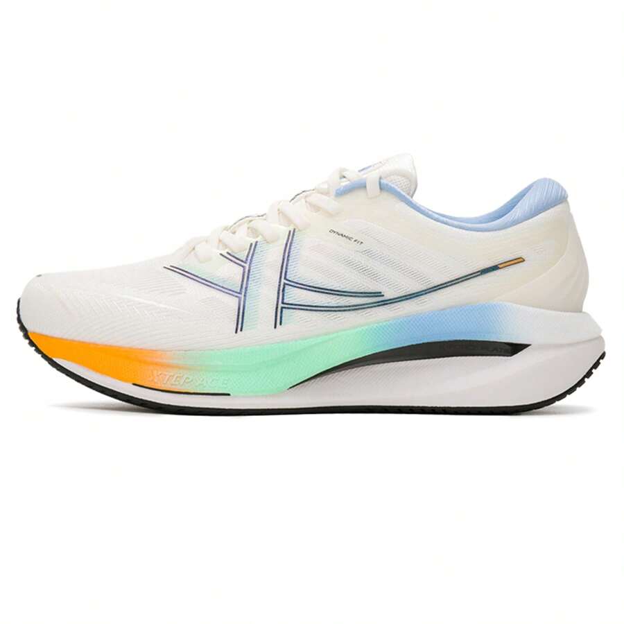 XTEP Herren Tan Cheng Max Sneaker, bequeme outdoor Lässig Fitness Training leichte Laufschuhe, 976219110050 Weiß/Schwarz