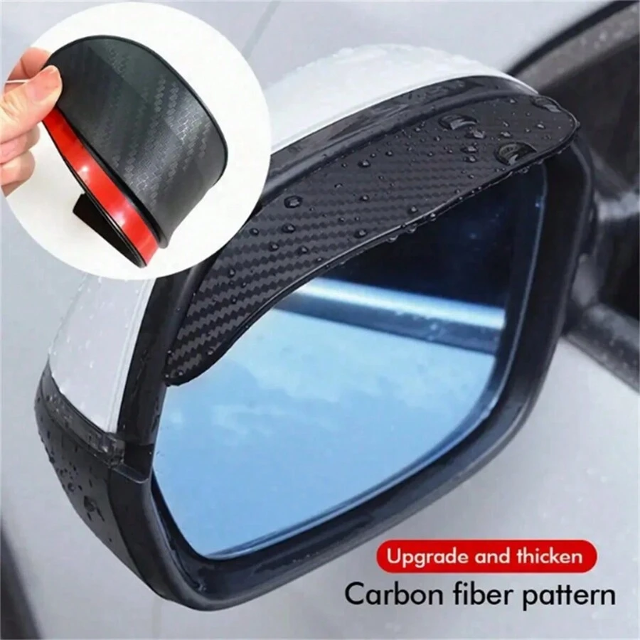 2 Packs Car Rearview Mirror Visor Rain Cover, Eyebrow Universal Rearview Mirror Visor, Suitable For Most Cars Trucks And SUVs