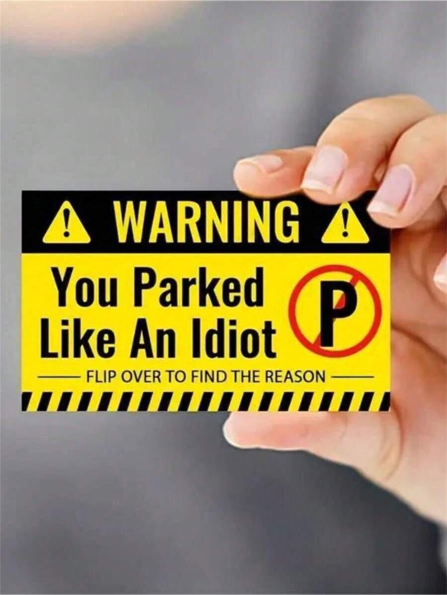10/30 szt. Jesteś do bani w parkowaniu, zabawne, ofensywne, nieprzylepne, złe wizytówki parkingowe za wycieraczką, aby nauczyć się parkować, zabawne, złe karty parkingowe i tagi, z różnych powodów