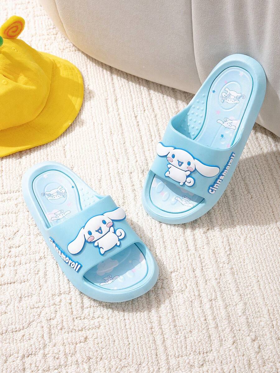 Sanrio Sanrio Cinnamoroll Slipper, Summer Cartoon Cute Soft Soles Indoor Bathroom, Non-Slip, Children's Slippers, For Girl