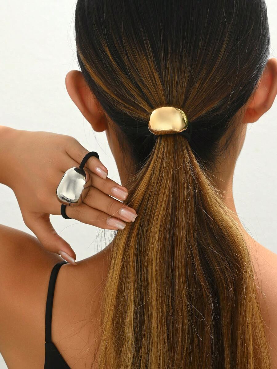 1pc/2pcs/3pcs Hair Ties Fashionable Simple Atmosphere Suitable For Different Occasions Elegant Hair Tie