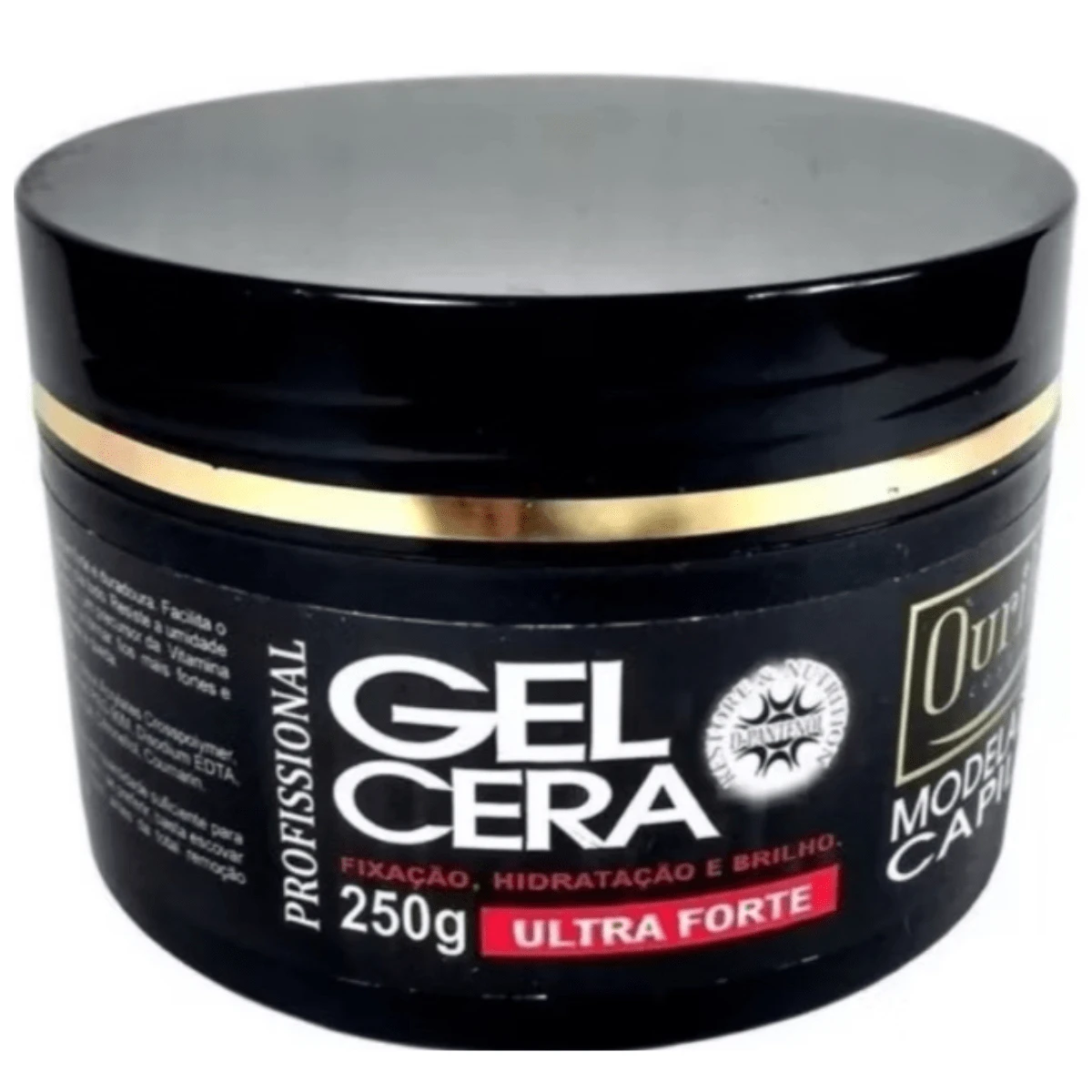 Modelador Capilar Gel Cera Ultra Forte Ouribel 250gr