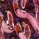 Patterned Rose Gold + Pink Short Lanyard