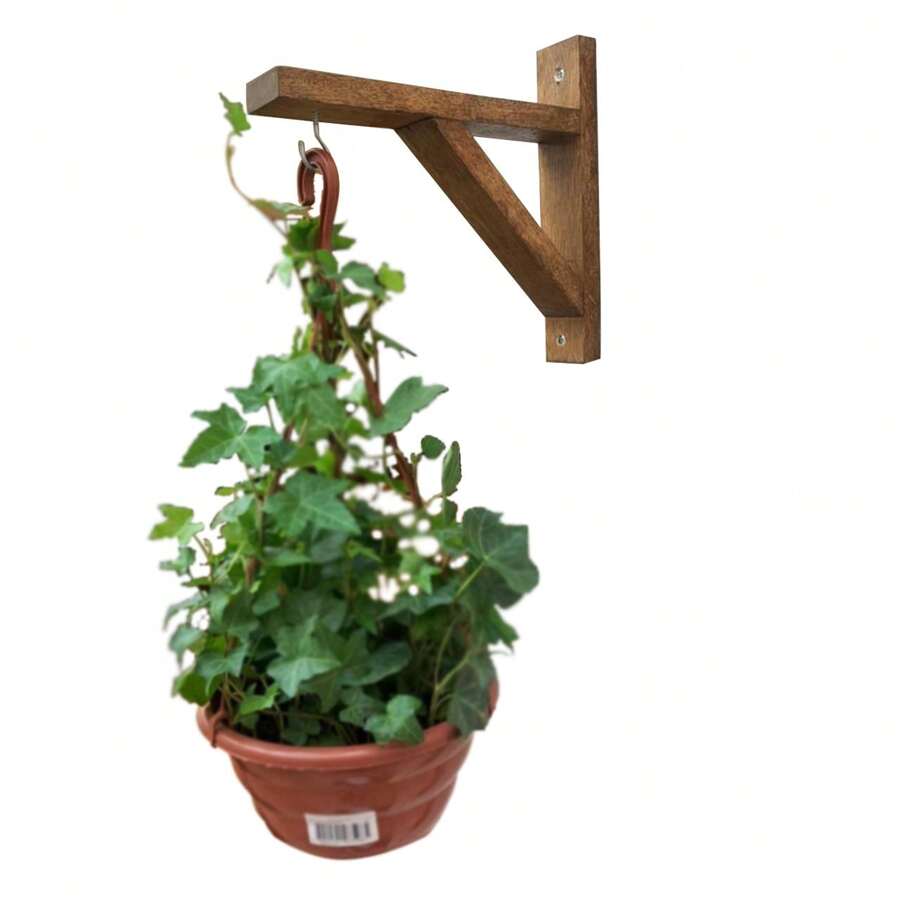 Suporte Para Pendurar Vaso De Planta Na Parede Gancho Mão Francesa Cedro Suculentas Sambambaia