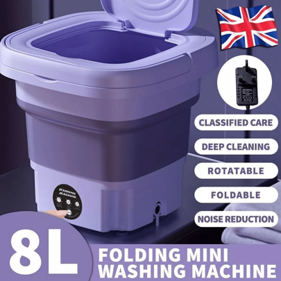 Portable Washing Machine Mini Washer Foldable Washer And Spin Dryer Small Travel